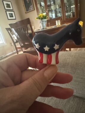 Nora Fleming Patriotic Donkey RARE